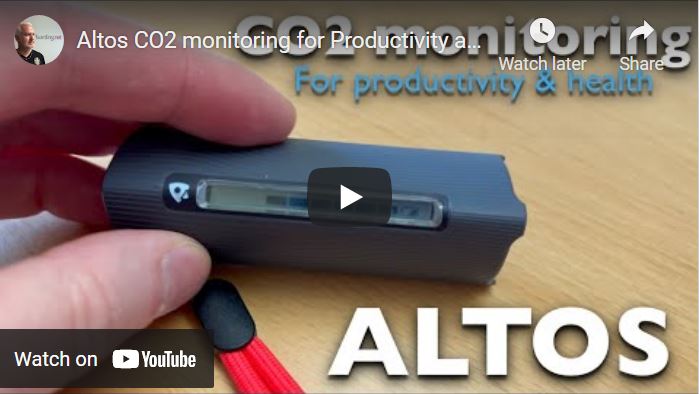 By letting Altos monitor the air around you all the time, you will get both more productive and also more healthy